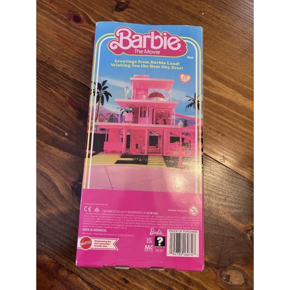 2022 Ken (beach) & Barbie (pink plaid), BARBIE THE MOVIE dolls, Mattel NEW, NRFB